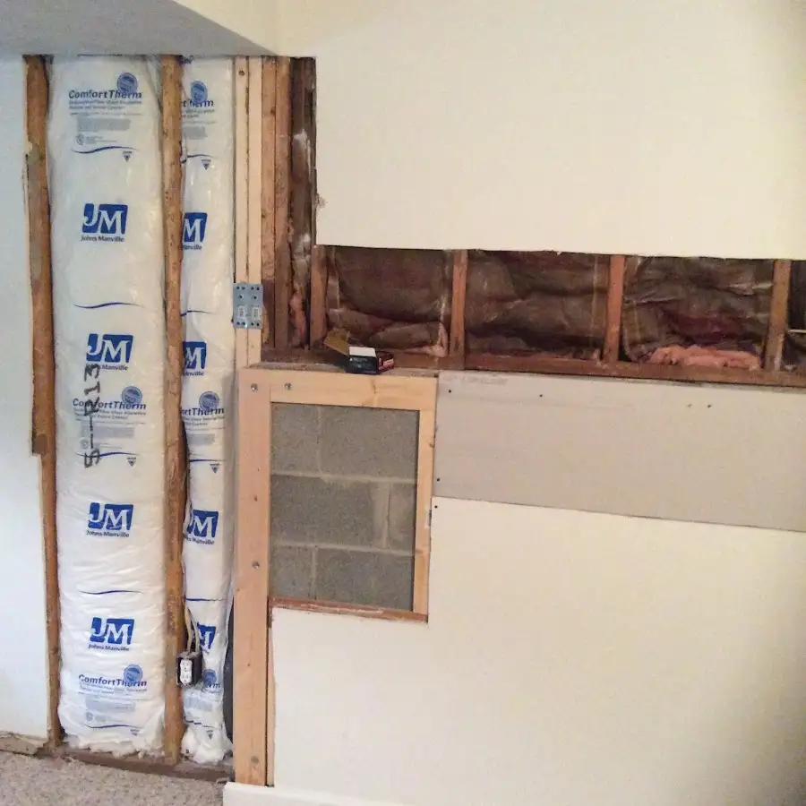 Wall insulation replacement during Structural Drying in Eldorado at Santa Fe